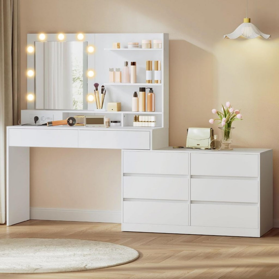 Bibliotheque Blanc en MDF