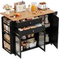 Table a Manger en Verre, Finition Marron Cafe