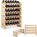 Bibliotheque en Bois de Pin, Finition Rouge