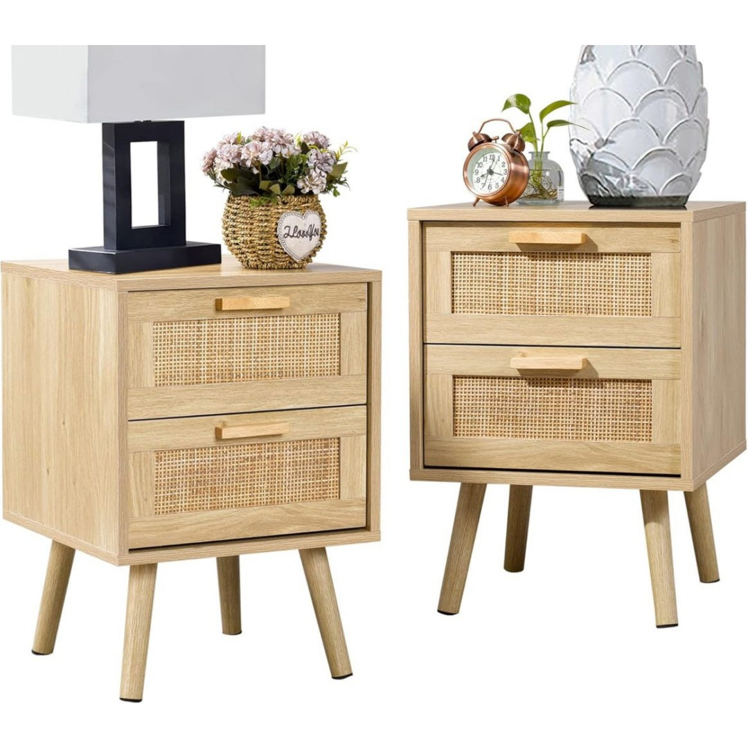 Table d'Appoint en Bois Massif, Finition Naturel