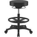 Tabouret en Polyester, Finition Noir