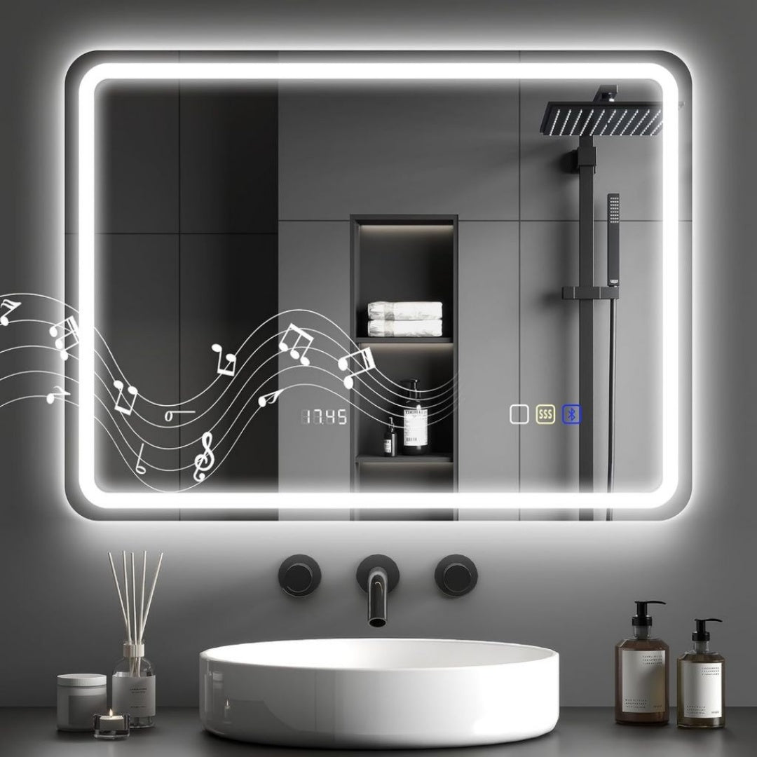 Miroir de Salle de Bain Retroeclaire, Dimensions 80 x 60 x 3 cm
