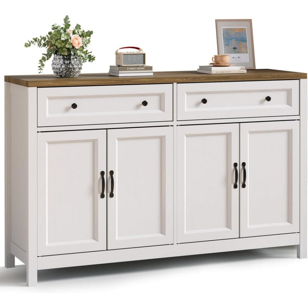 Buffet de Cuisine au Style Naturel et Moderne