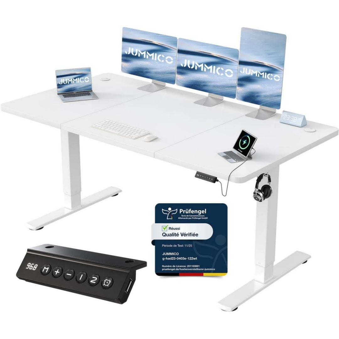 Bureau Assis-Debout Reglable Design Contemporain et elegant