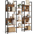 Bibliotheque en Acier, Finition Marron